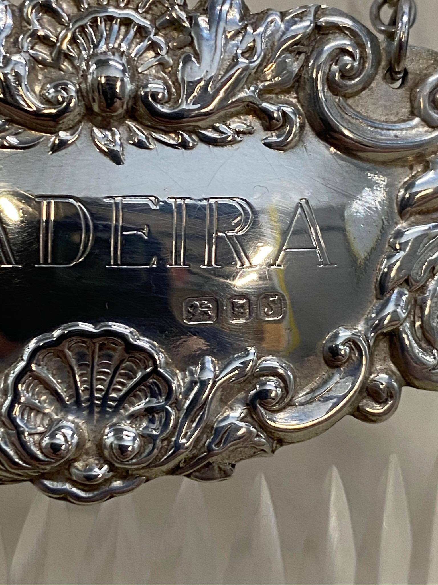 Antique Cut Crystal Carafe Sterling Madeira 1973