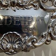 Antique Cut Crystal Carafe Sterling Madeira 1973