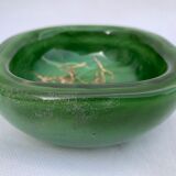 Venini green glass ashtray  Italy Toni Zuccheri Murano Giade 1960