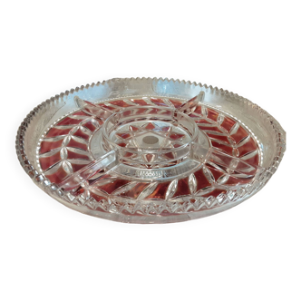 Crystal compartment dish