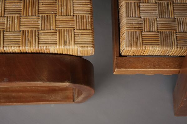 Fauteuil et ottoman de Francis Jourdain, années 1920