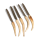 5 wooden deer knives, 60s in France