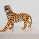Hand‑Painted Ceramic Leopard Sculpture by Giovanni Rozan, Italy ca. 1950