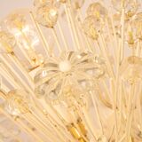 Star Ceiling Light in Brass and Crystal by Emil Stejnar, Austria, 1960s