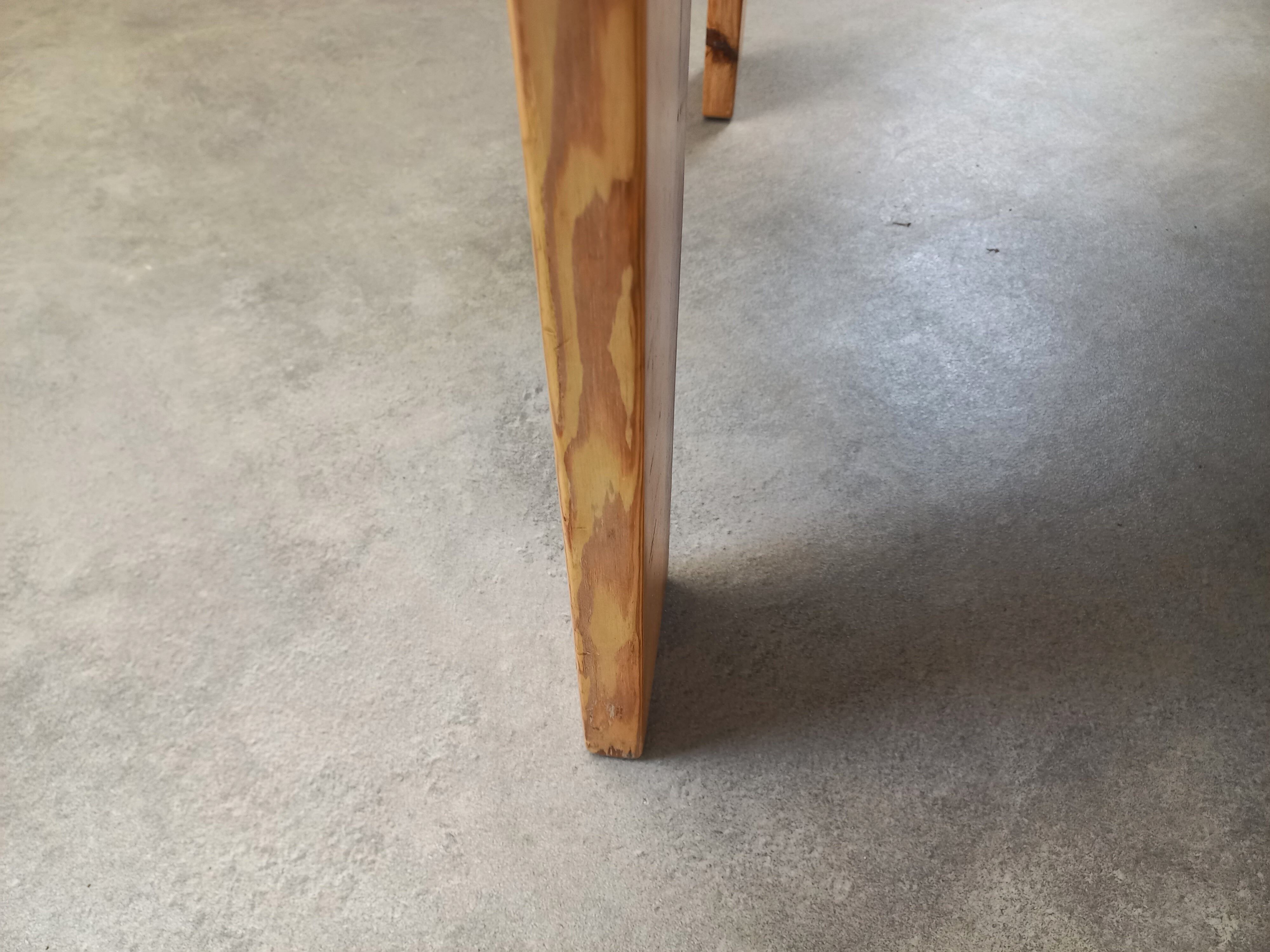 80s pine coffee table