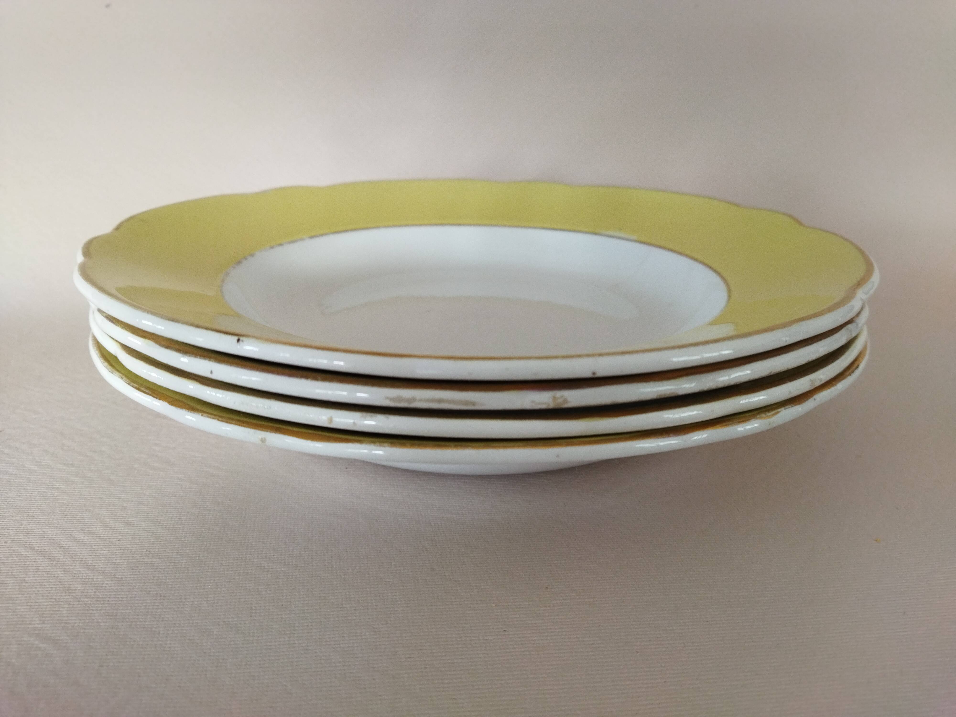 4 hollow plates KG Lunéville Badonviller, Daffodil model