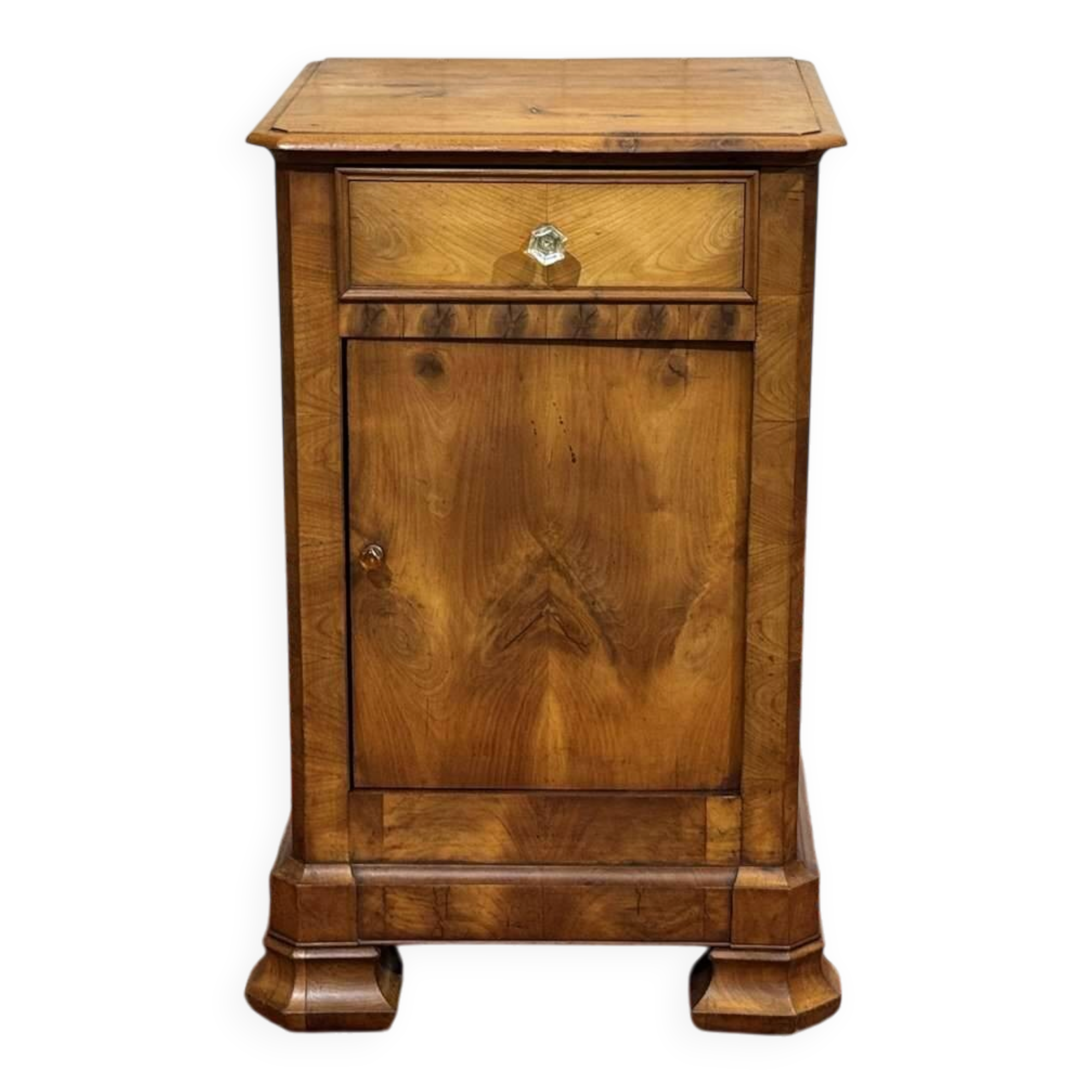 Louis Philippe bedside table from the 19th century in cherry wood.