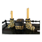 Vintage Handmade Candlestick Duo