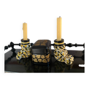 Vintage Handmade Candlestick Duo