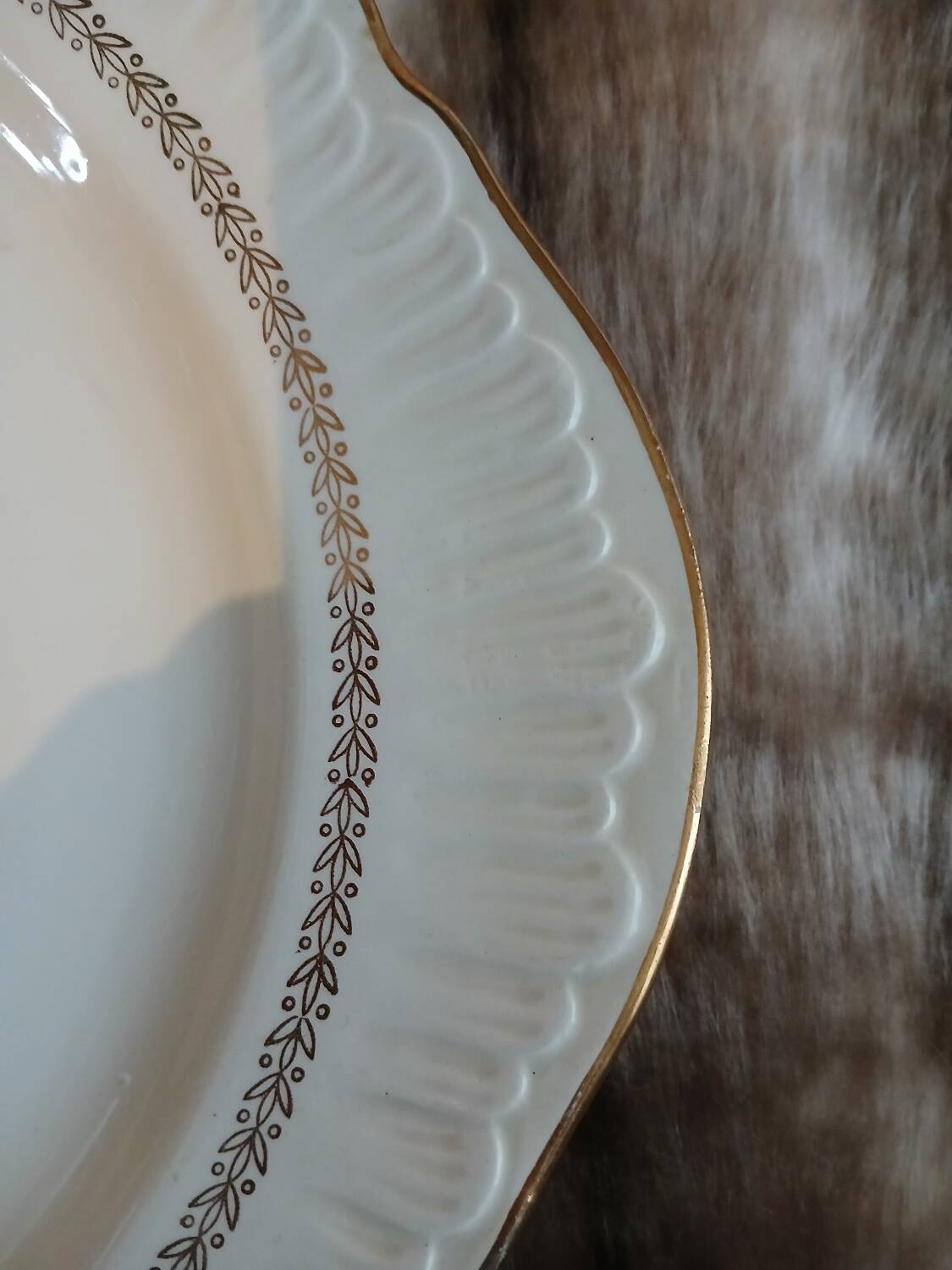 12 antique dessert plates "Capri"