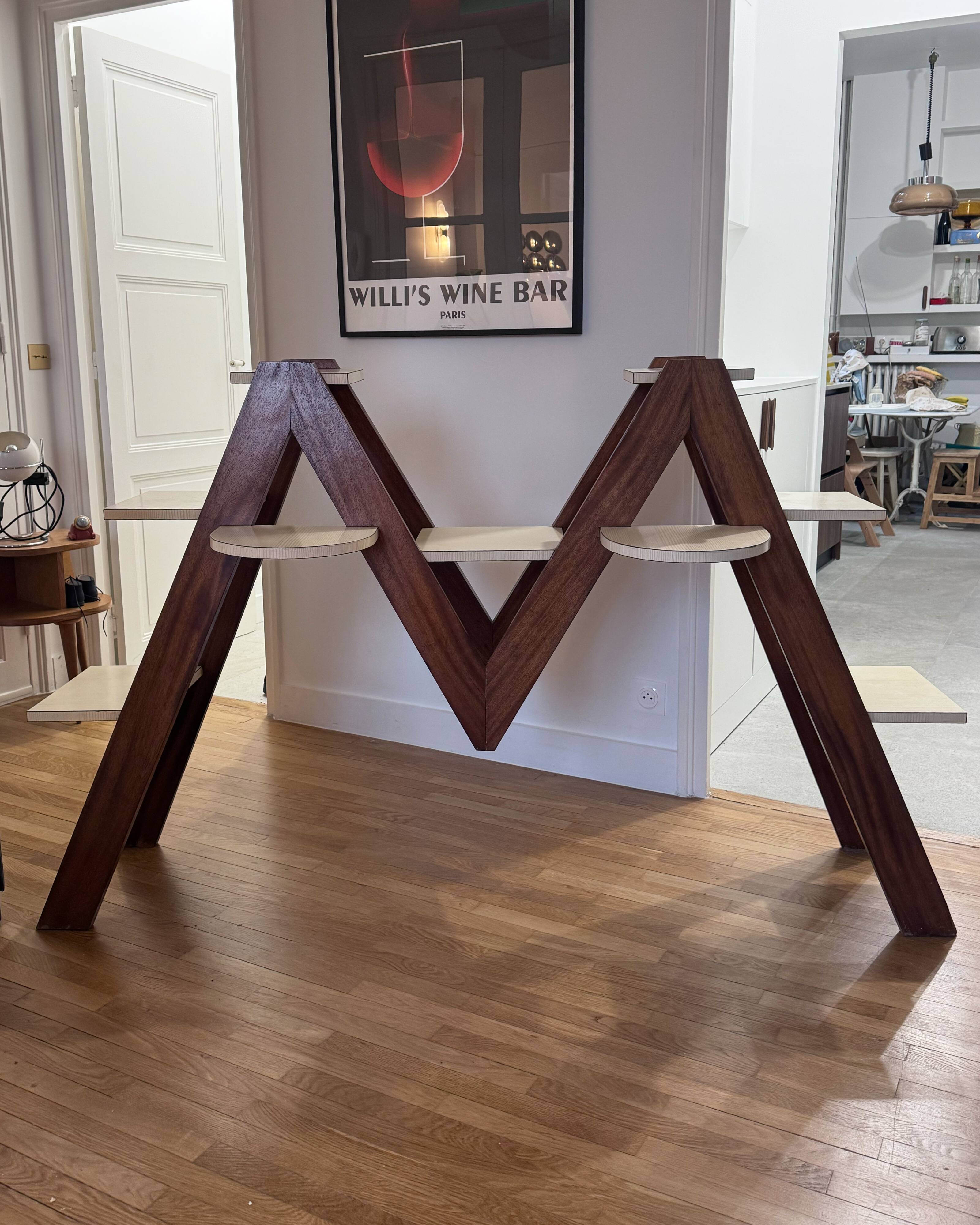 Decorative wooden shelf
