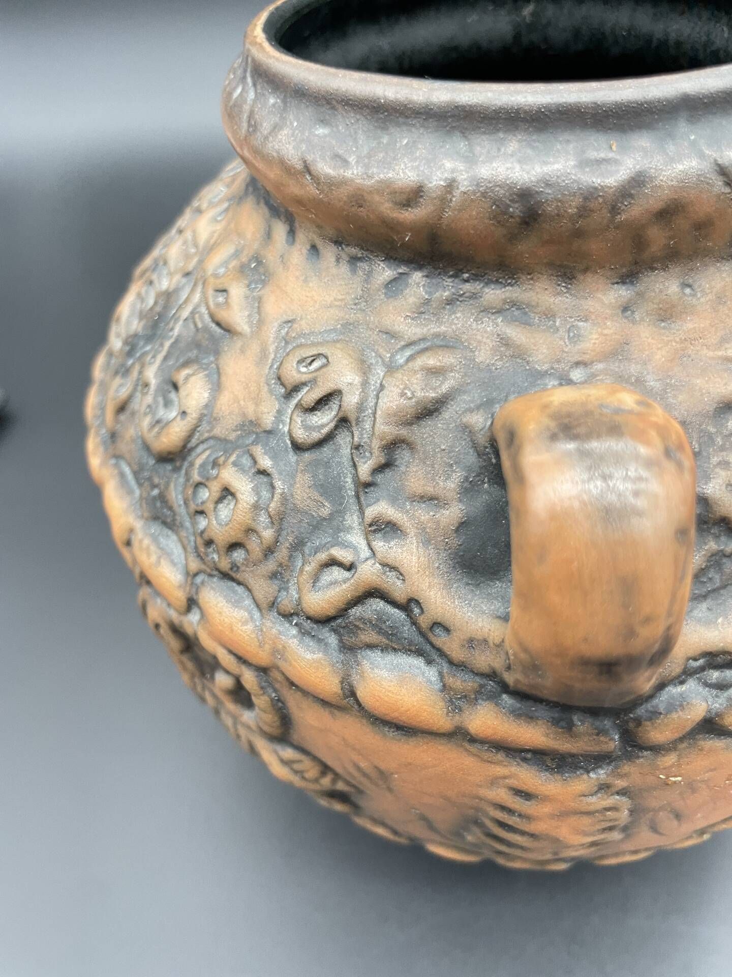 Vintage Jasba ceramic vase with reliefs of fantastic animals – All