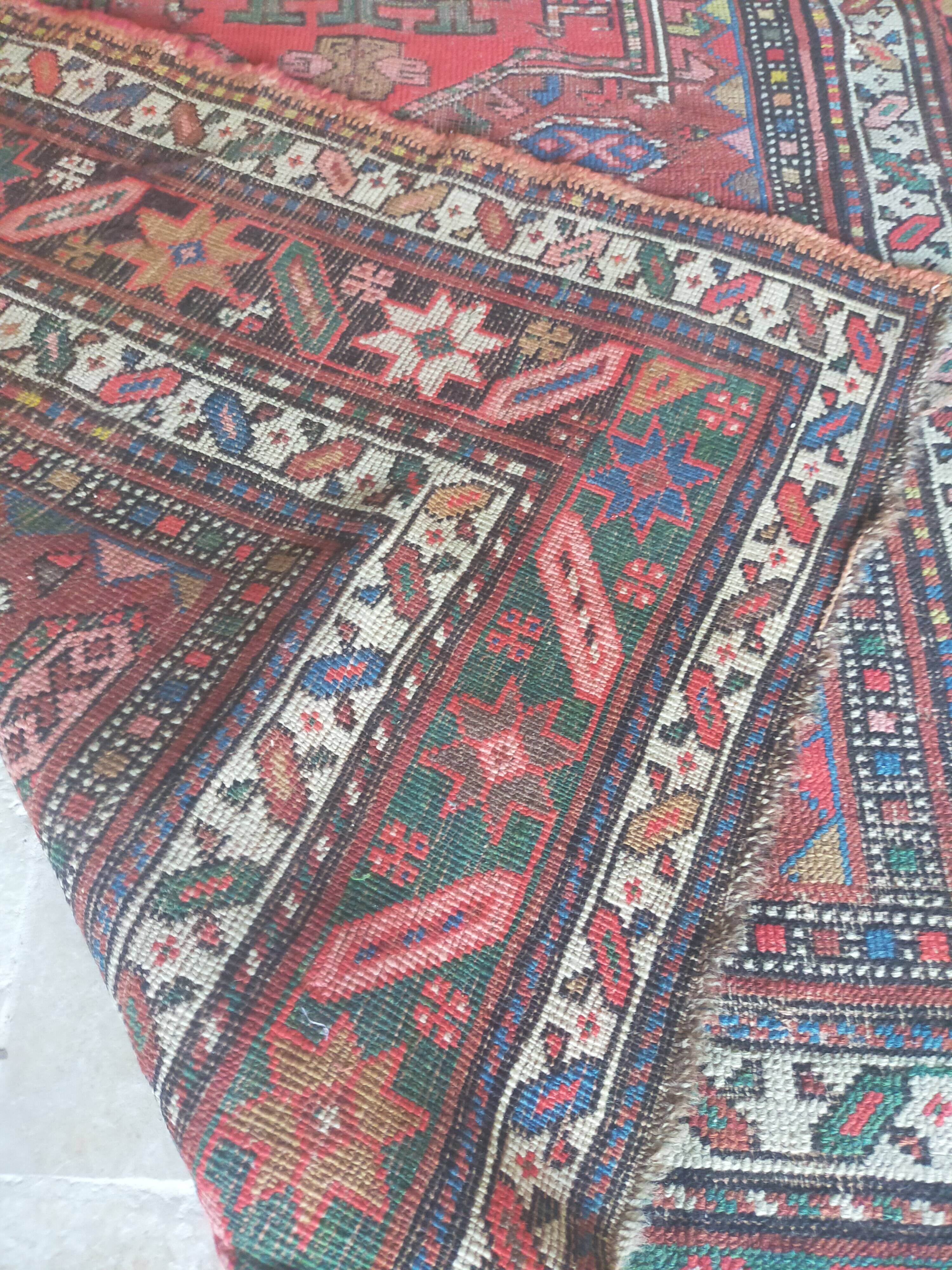 Vintage kilim carpet 197 x 130