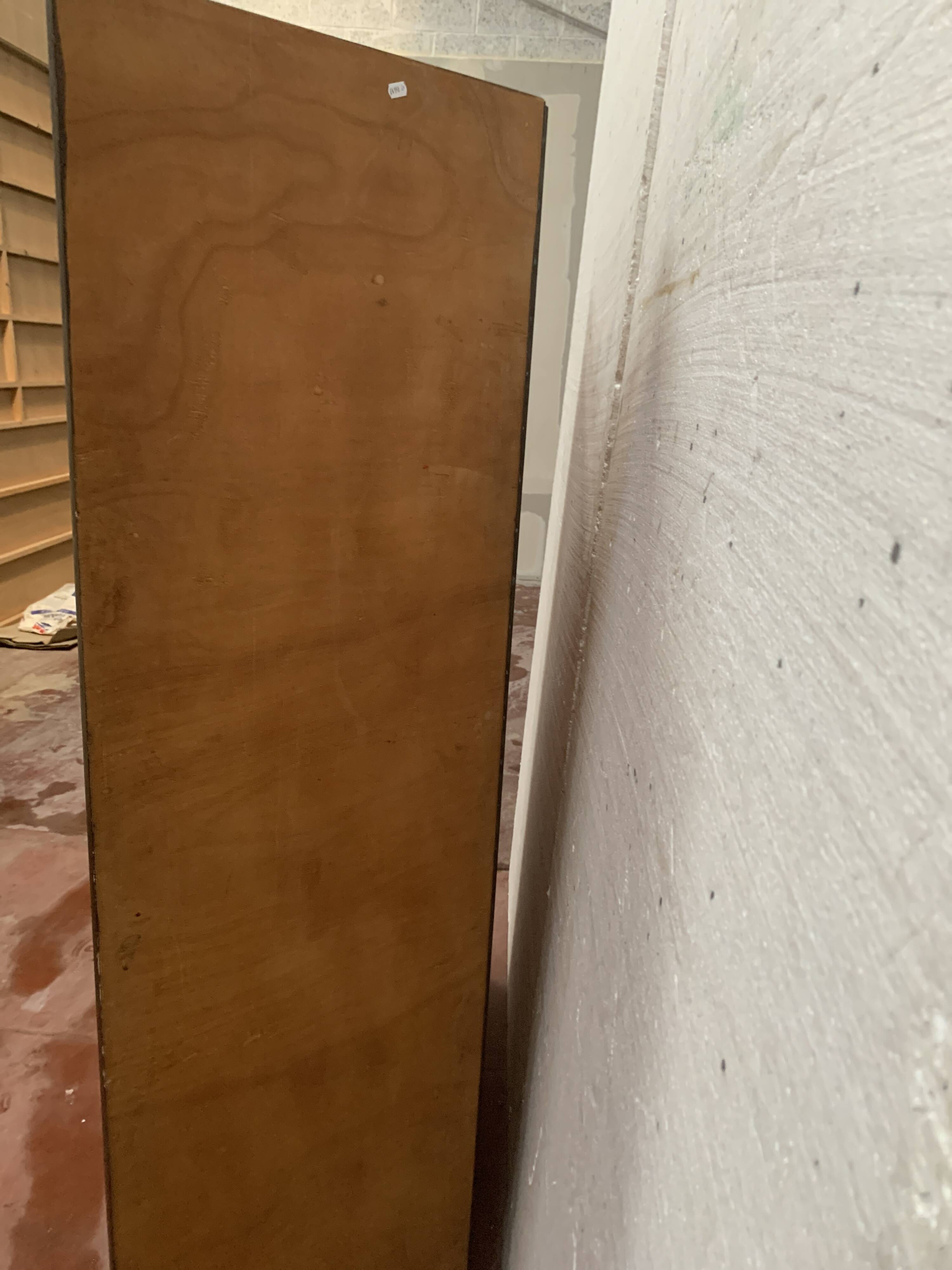 20th century three-leaf painted screen