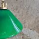 Suspension conique en opaline verte