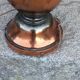 Art Deco tulip lamp in copper metal, 42.5cm from the 1930s.