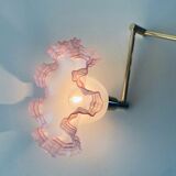 Telescopic wall light, brass and glass