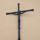 Bronze and wrought iron crucifix Christ Jesus unsigned