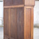 Bookcase carved wood 3 old doors, bookcase window beveled