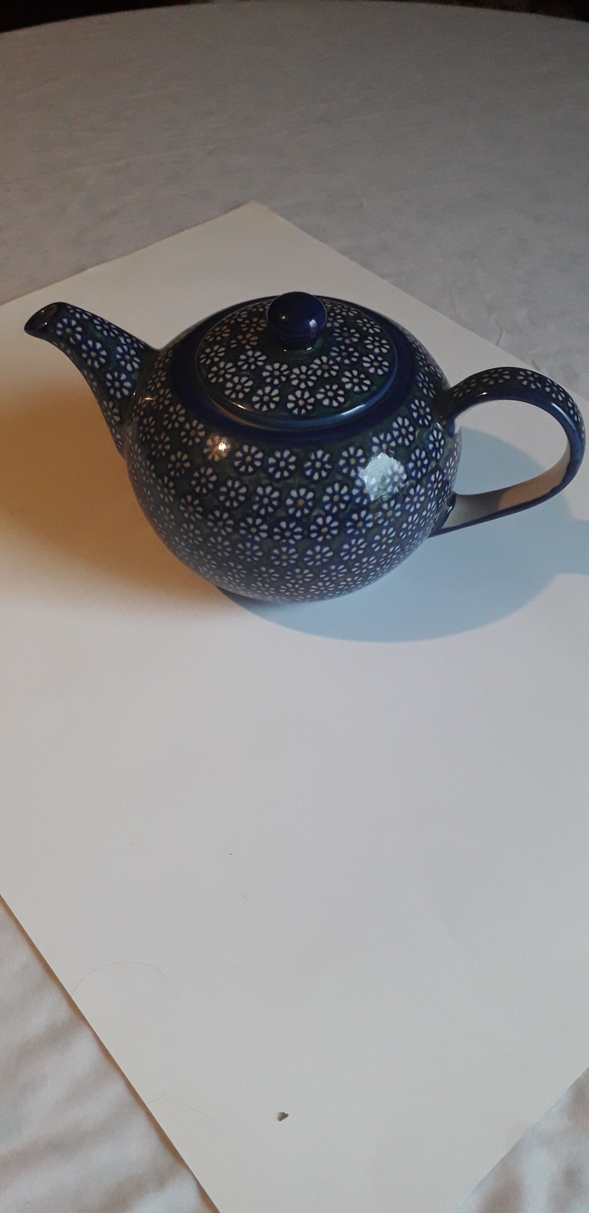 Ceramic teapot from Poland