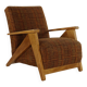 Forties dutch design larger lounge chair attributed to Jan den Drijver