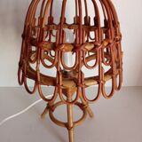 Bamboo bedside lamp