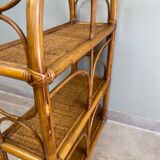 Vintage rattan shelf