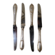 4 anciens couteaux de table en inox Grossmann