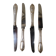 4 anciens couteaux de table en inox Grossmann