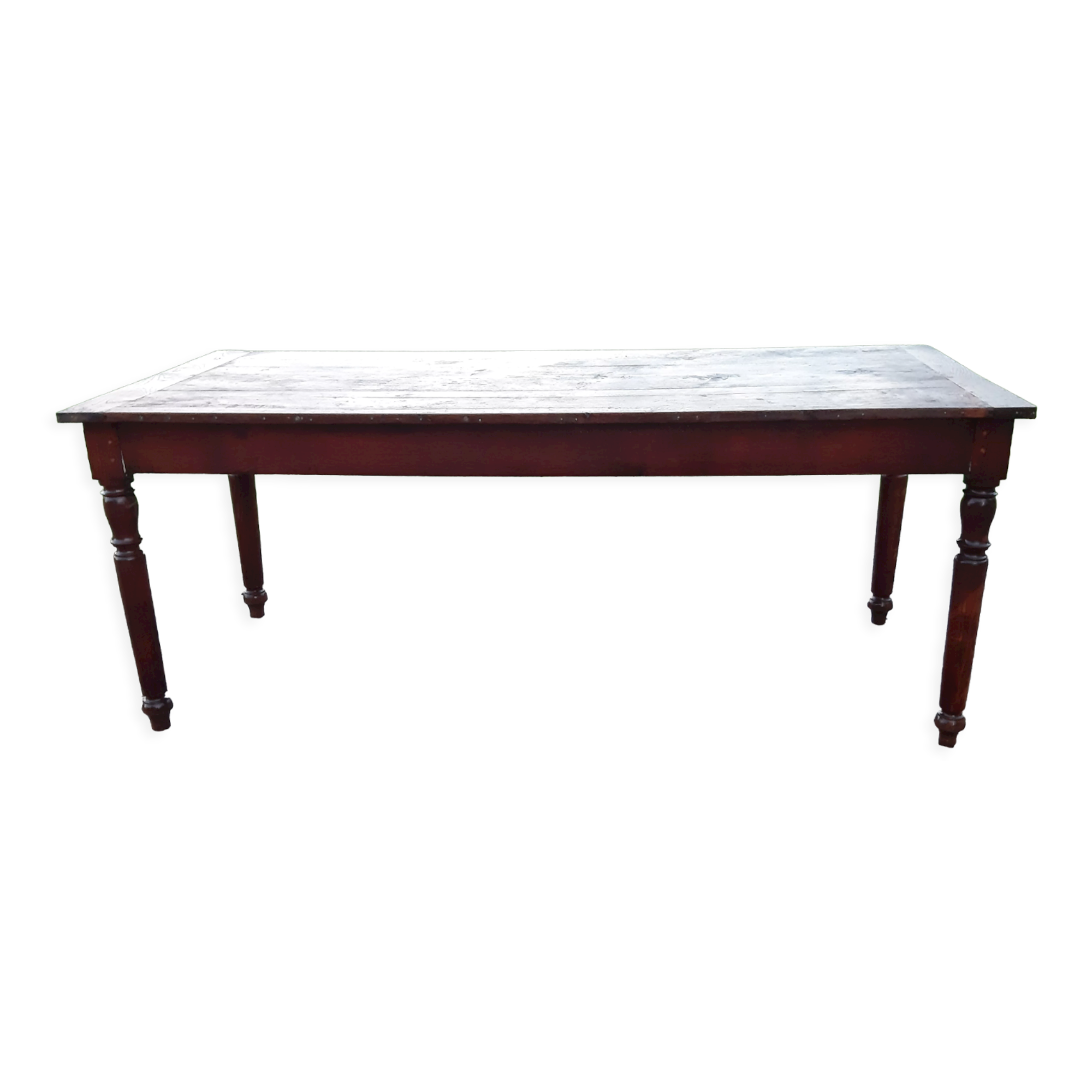 Country farm table in oak