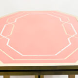Red brass lacquered table  1970