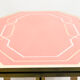 Table laquée rouge laiton 1970