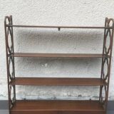 English Mahogany Wall Shelf – Georgian Style Bookcase Early 20th Century