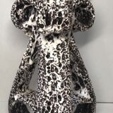 Triple candlestick Fat Lava signed Marius Giuge rare vintage Vallauris