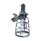 Black industrial atrow walking lamp