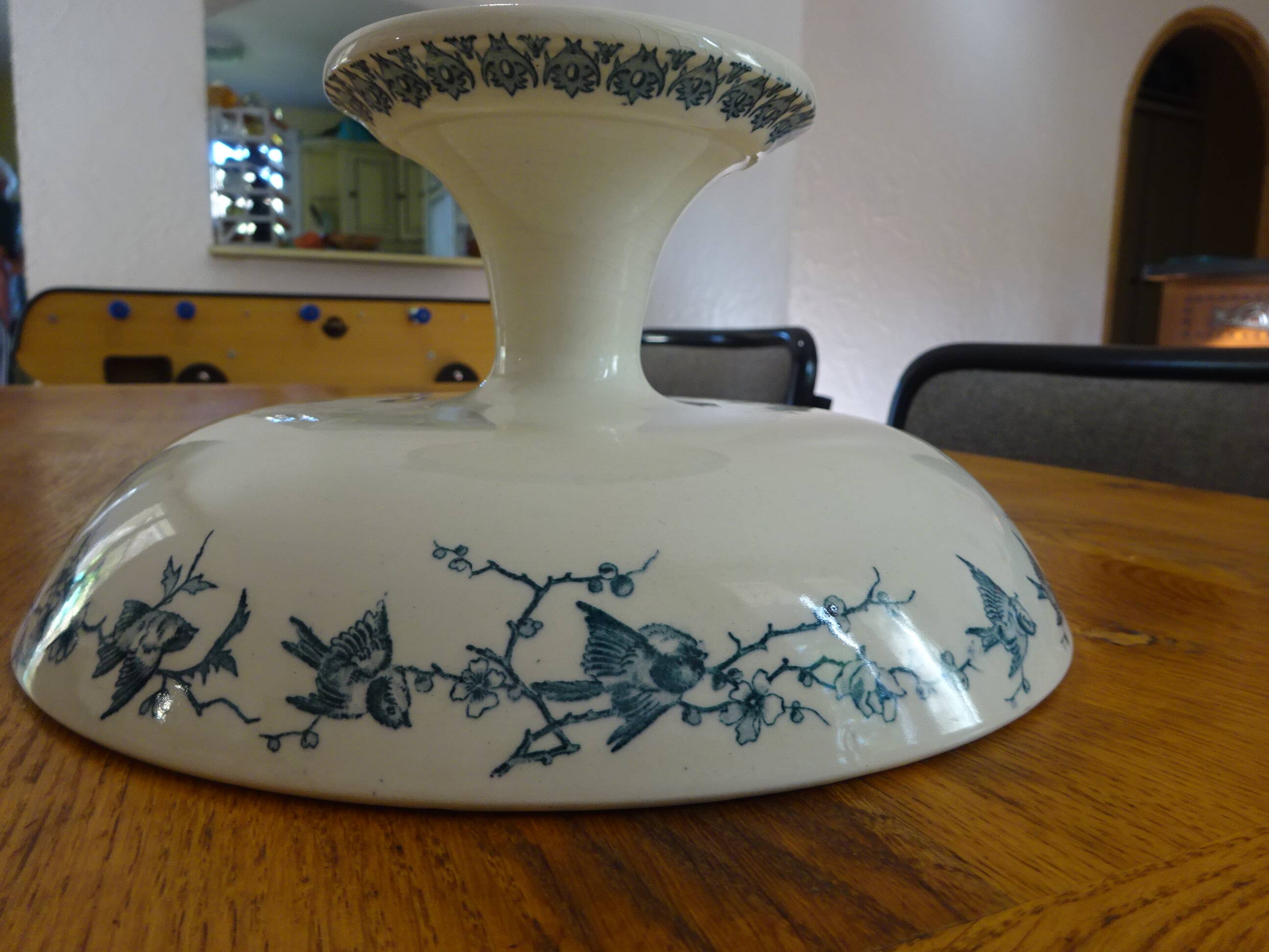 Large compote dish Terre de Fer