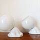 Pair of porcelain and opaline wall lights in Art Deco style