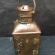 Ancient naval flag lantern in ancient copper semaphore lamp 19th century