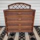 Commode vintage en rotin