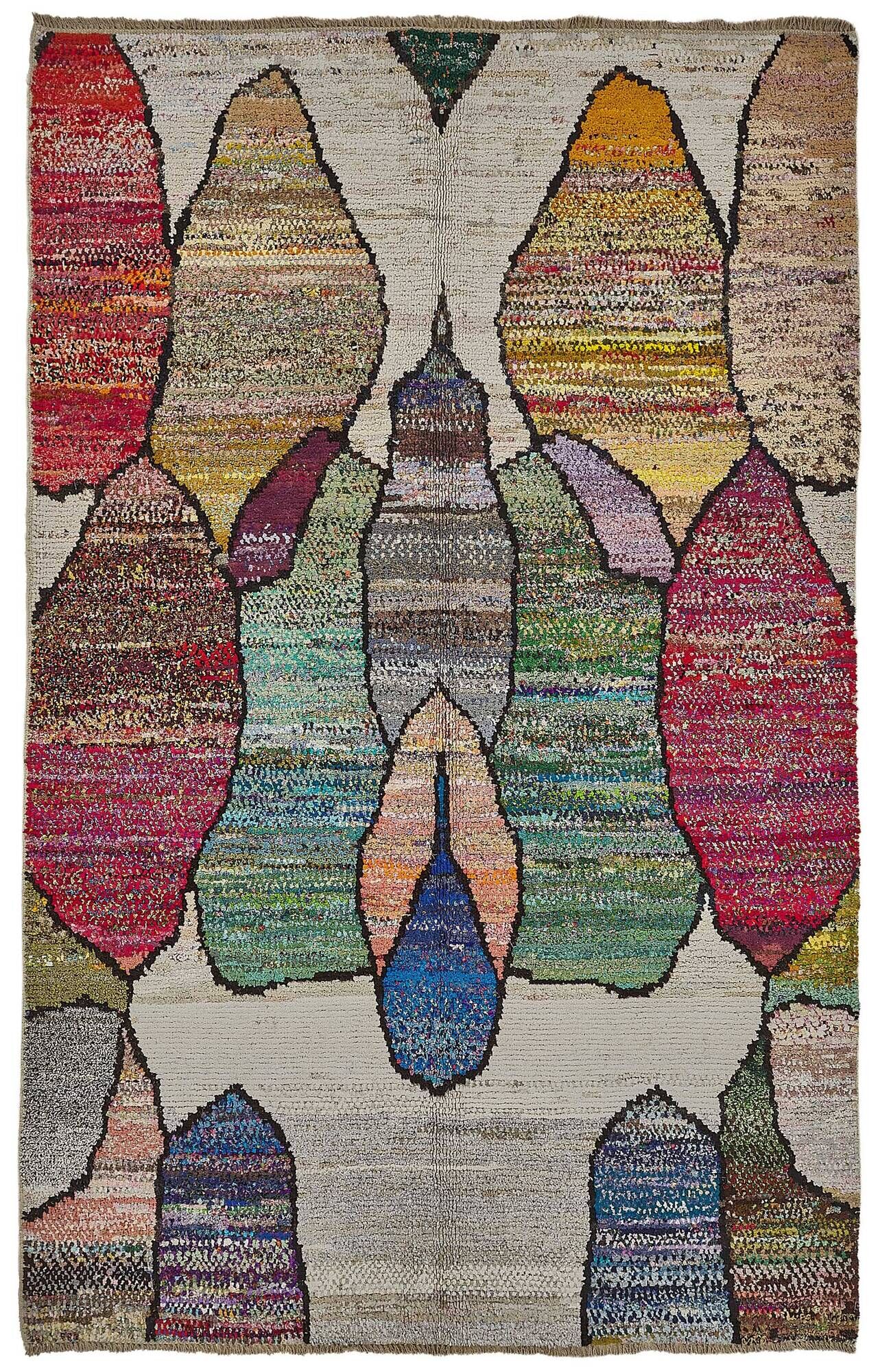 Handwoven Turkish Recycled Boho Rug 165 cm x 255 cm