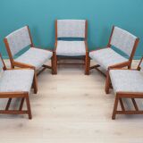Set of five teak chairs, Danish design, 1970s, production: Denmark