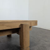 Large coffee table in solid pine, Swiss made