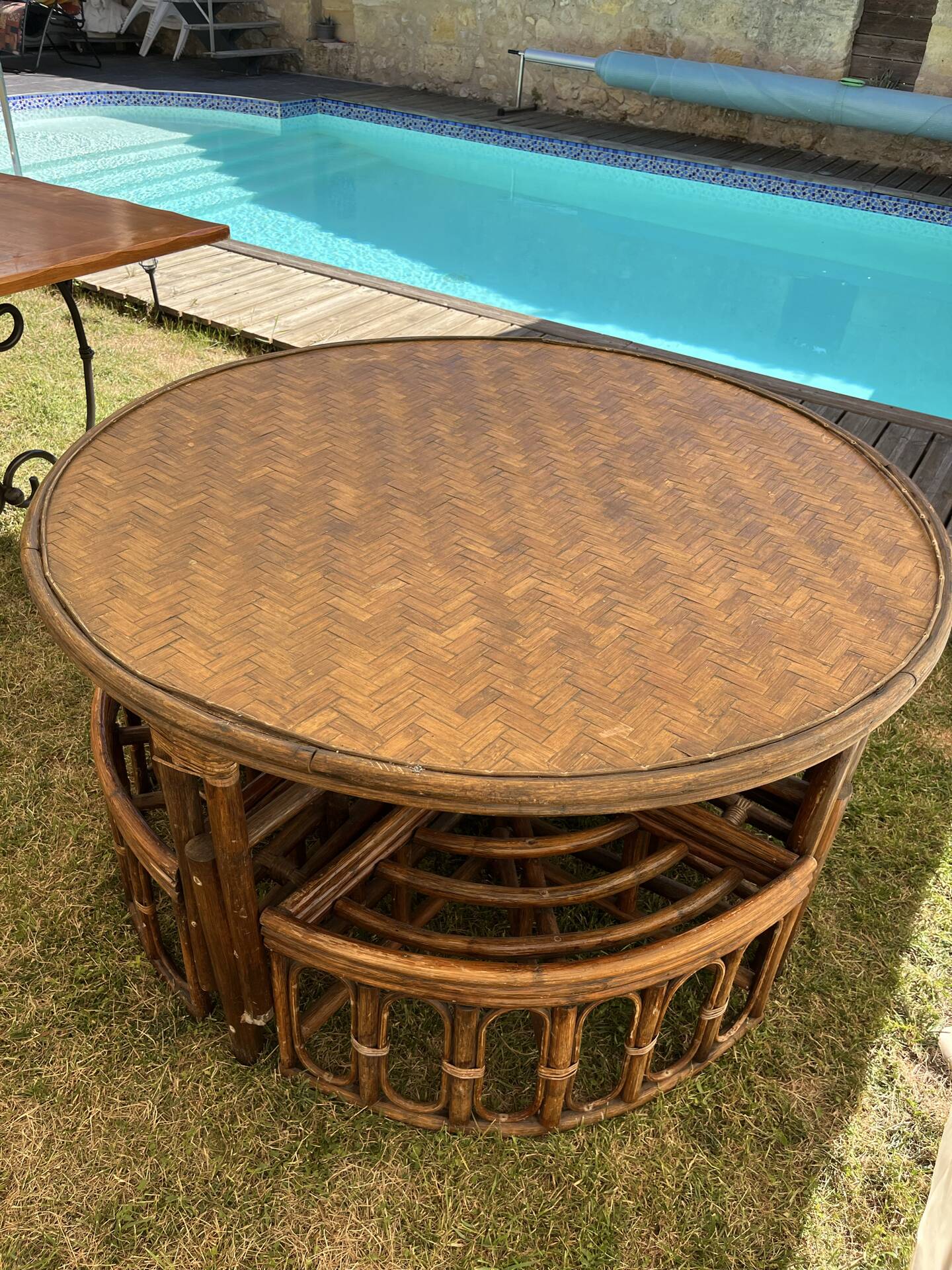 Rattan garden furniture