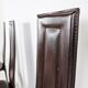 Vintage brown leather dining chairs, set of 6, 1980s