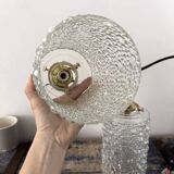 Set of two bubble glass pendant lights