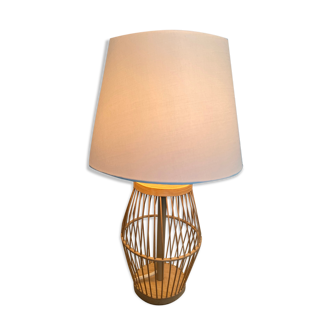 Bamboo cage lamp