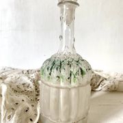 Carafe ancienne asperge Legras fin XIXe