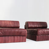 De Sede DS 88 modular sofa leather patchwork Switzerland 1970s