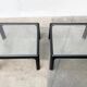 Mid-century vintage coffee table in glass by Peter Ghyczy for Horn Collection, 1960s, set of 2.