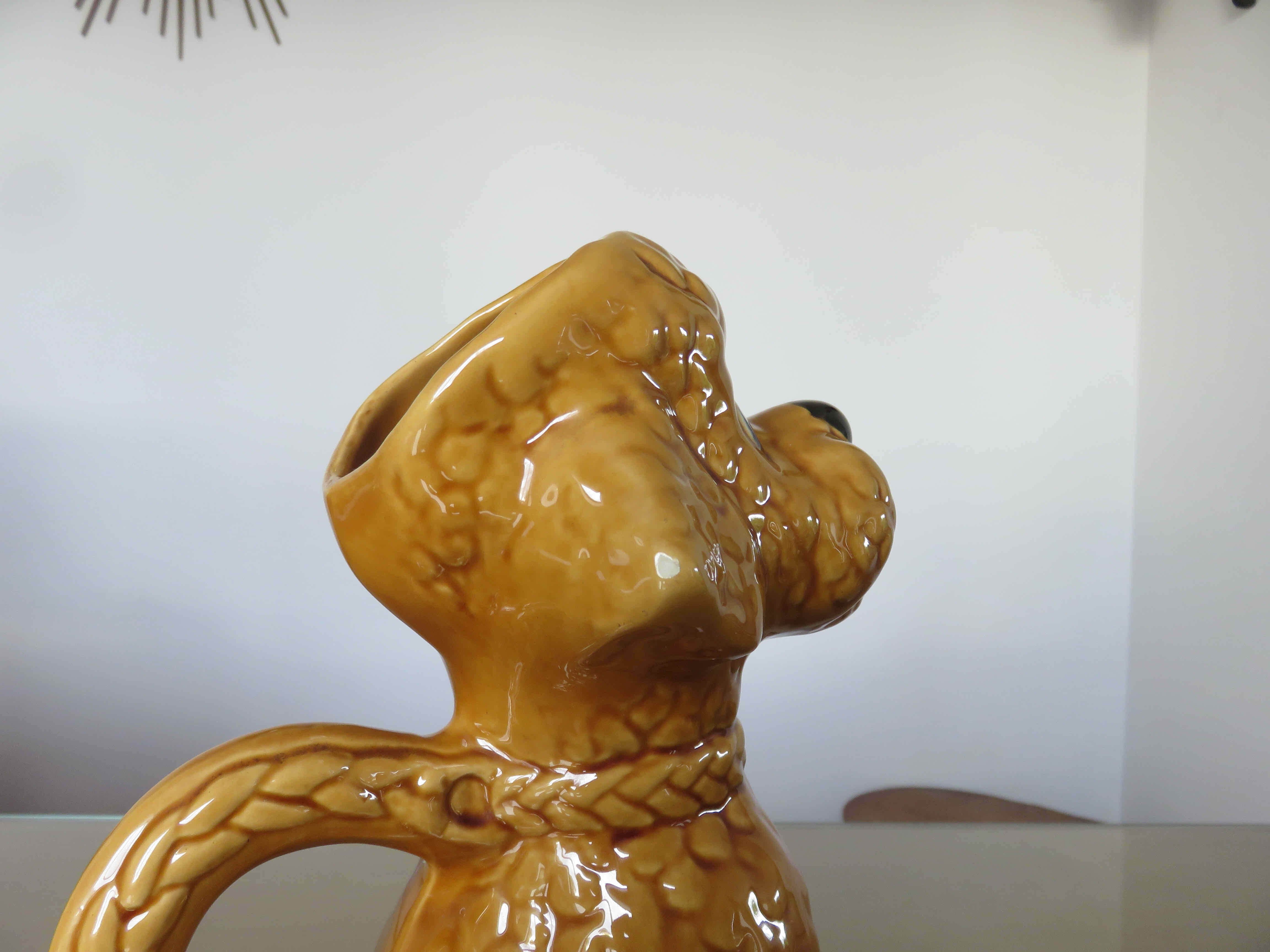Pitcher "POODLE" ceramic 50s 60s